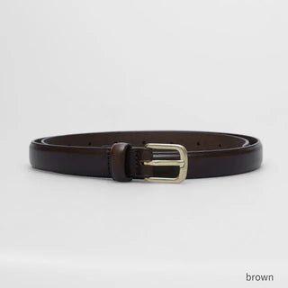 square gold frame belt