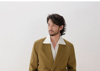 [CULTUM] Washable Bamboo Fiber Double-Breasted Suit Set