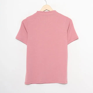 daily soft half neck T