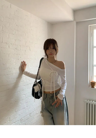 Lace Damage Vintage Faded Light Blue Pants