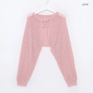 Ribbon strap bolero