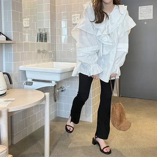 Frilled blouse