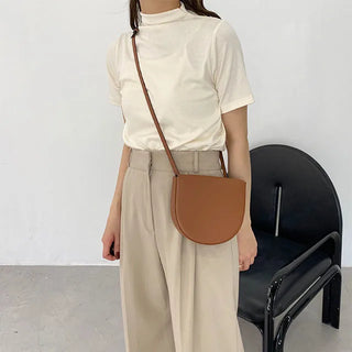 daily soft half neck T