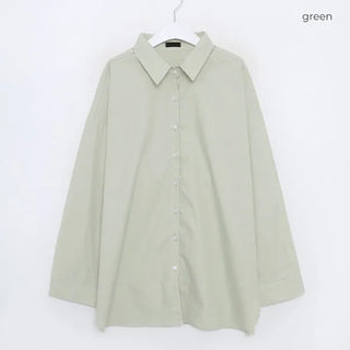 Oversized cotton shirt