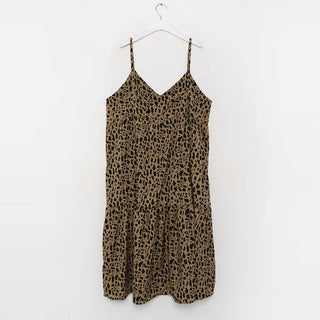 Leopard print long dress