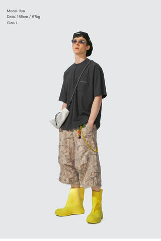 [Monterest] Outdoor Bird Print Oversized T-Shirt