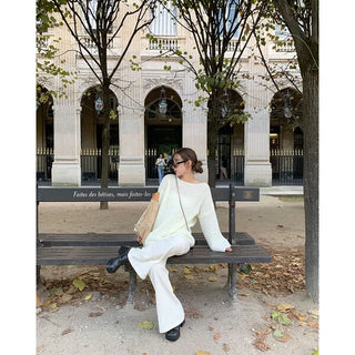 Oversized Boat Neck Knit