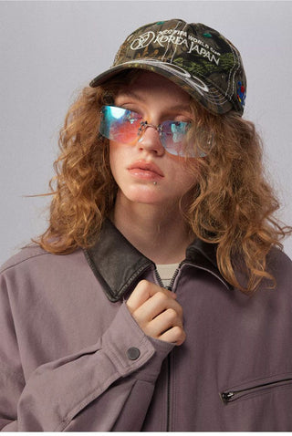 [Monterest] Washed Cotton Work Jacket with Leather Collar