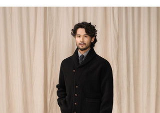 [CULTUM] Wool Shawl Collar Cardigan