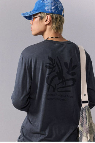 [Monterest] Merino Wool Blend Relaxed Long Sleeve Tee