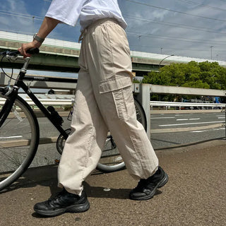 Casual nylon cargo pants