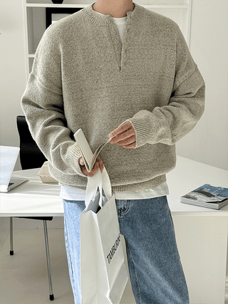 Rika Neff Henley Neck Knit