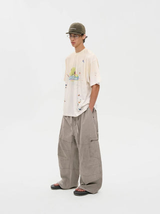 [MASONPRINCE] Cotton Baggy Work Pants