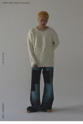 CONP Low-Rise Bootcut Jeans (Blue)