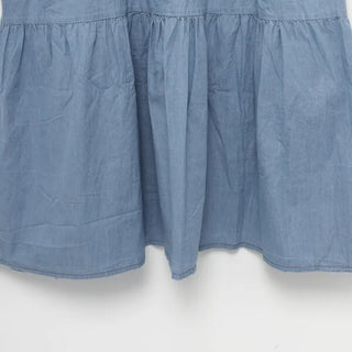 String denim camisole dress