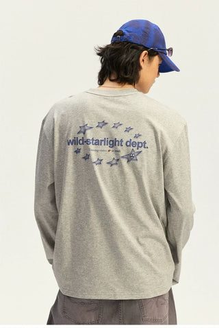 [Monterest] Quick-Dry Star Print Long Sleeve Tee