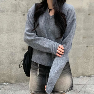 Daily V-neck knit (6 colors)