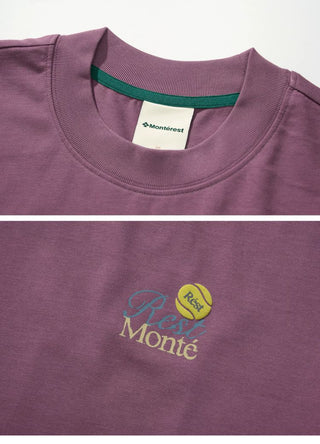 [Monterest] Tennis Print Cotton T-Shirt
