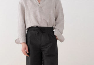 [CULTUM] Cotton Drawstring Shorts