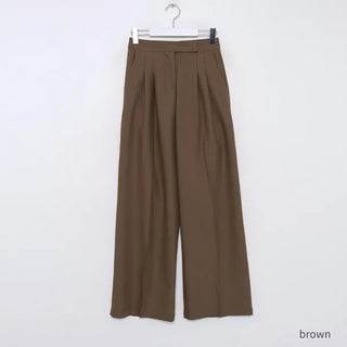2-pleat wide slacks