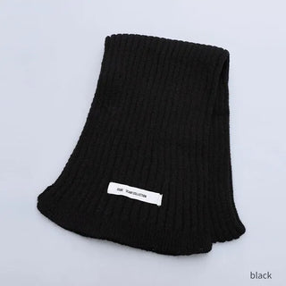 Rib-knit scarf