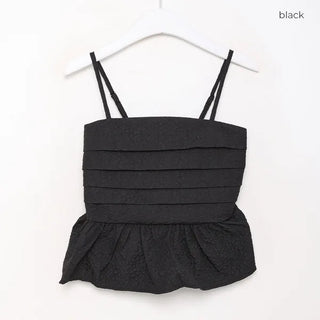 Pintuck Flare Top