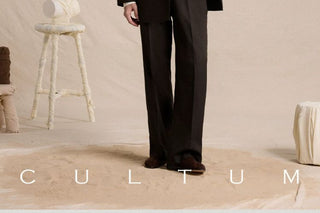 [CULTUM] Wool Blend Double Breasted Relaxed Blazer