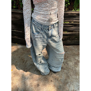 resin wide jeans