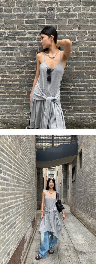 tied suspender skirt