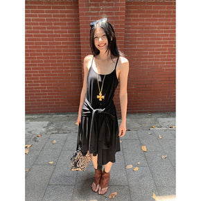 tied suspender skirt