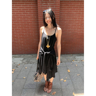 tied suspender skirt