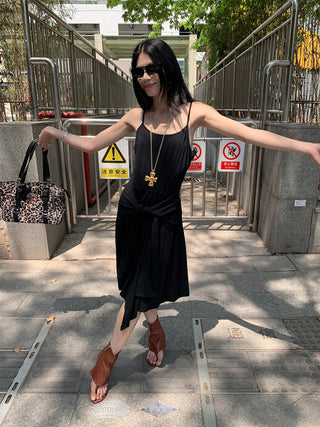 tied suspender skirt