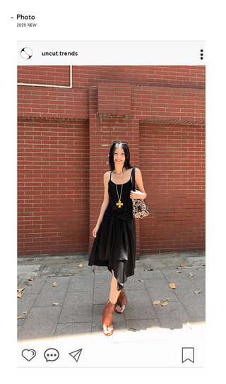 tied suspender skirt