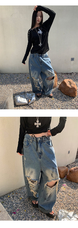 dirty ripped pants