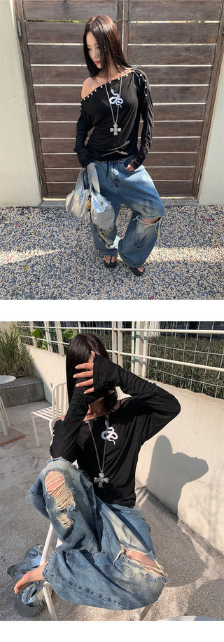 dirty ripped pants