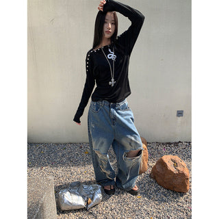dirty ripped pants