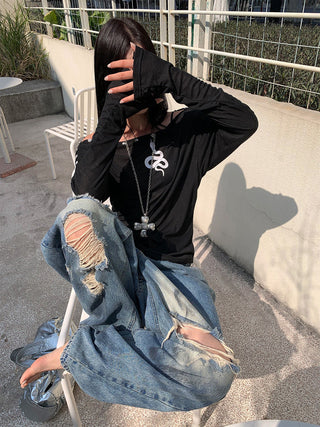 dirty ripped pants