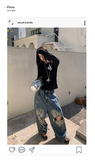 dirty ripped pants