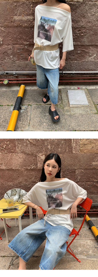 crossbody loose Tops