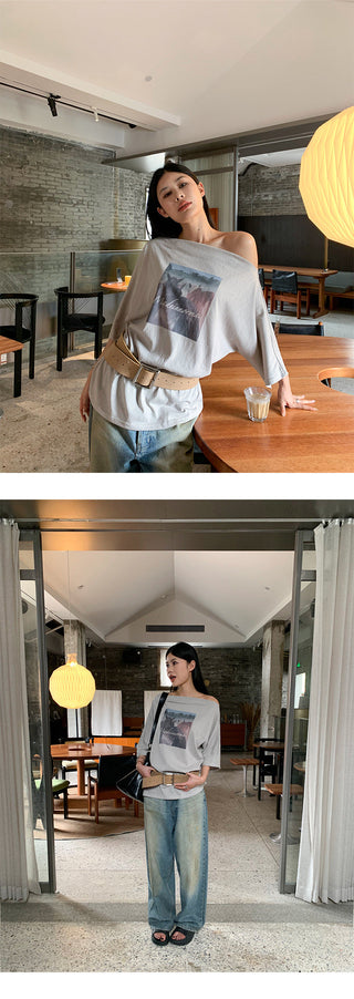 crossbody loose Tops