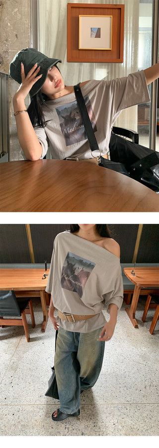 crossbody loose Tops