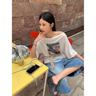 crossbody loose Tops