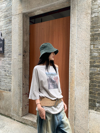 crossbody loose Tops