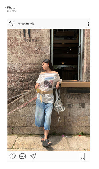 crossbody loose Tops