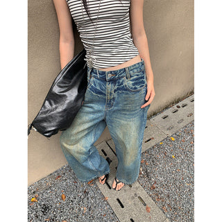 tie-dye wide jeans