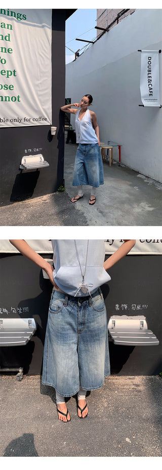 distressed wide jeans