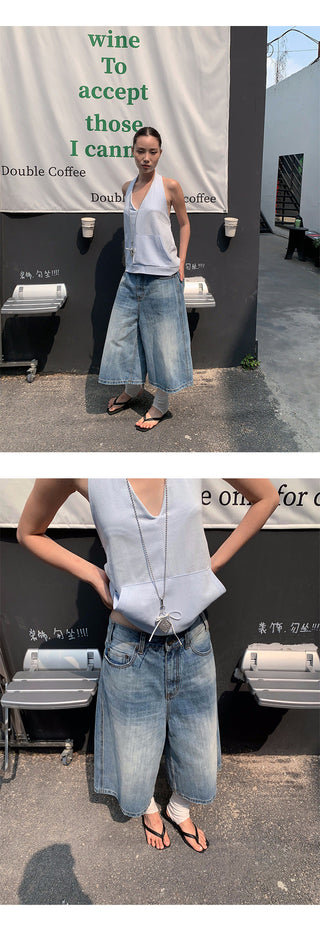 distressed wide jeans