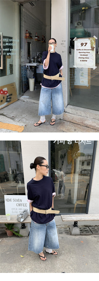 distressed wide jeans