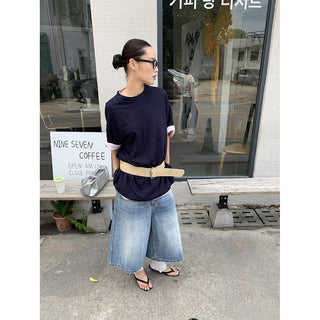 distressed wide jeans