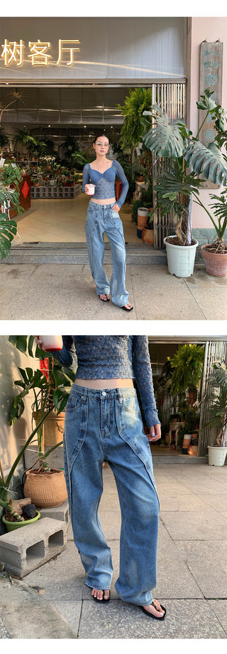 industrial stitch jeans